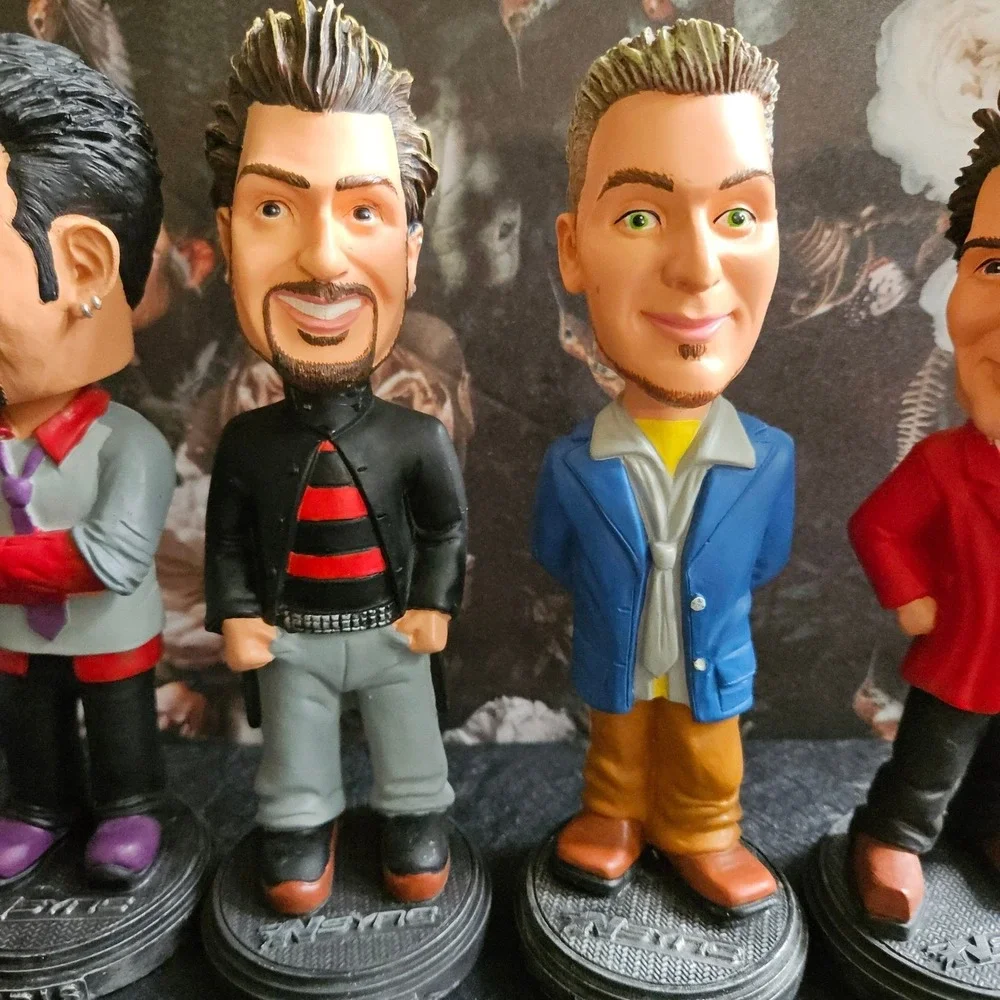 Vtg NSYNC Best Buy Exclusive Collectible Bobblehead Dolls W Boxes FULL SET 2001